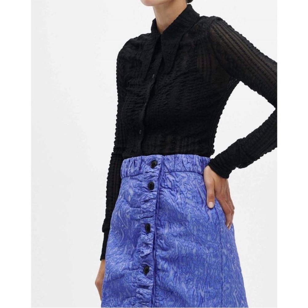 GANNI Purple Mini Skirt